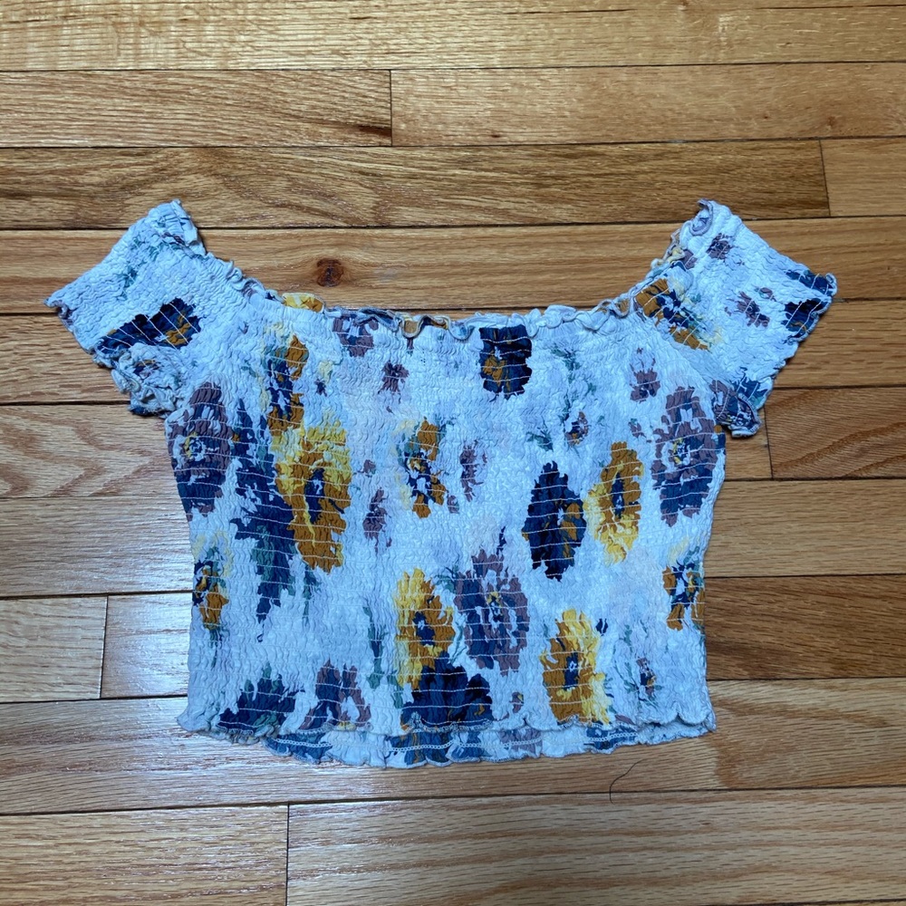 floral crop top